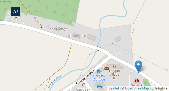 Map containing geolocation for postal address and what3words
