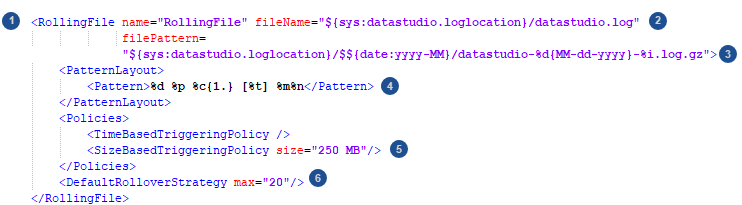 Example logging configuration file.