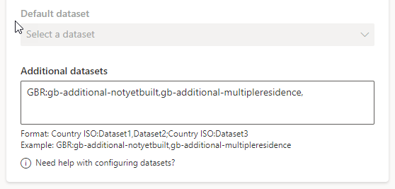 Additional datasets example
