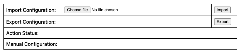 Import/Export UI via direct URL