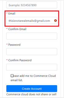 Validate email address