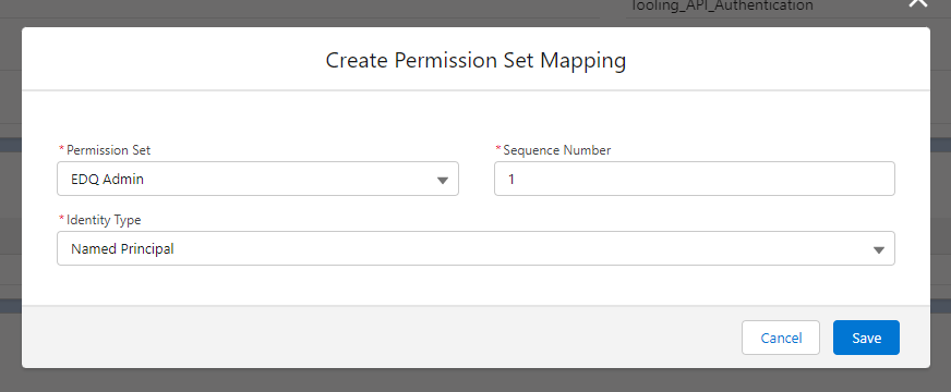 Create Permission Set Mapping