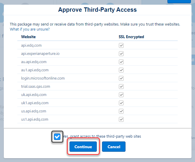 Approve Third-Party Access
