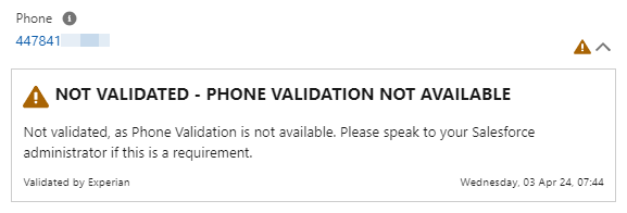 Phone not validated due to 403 error