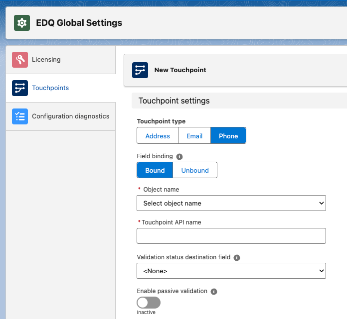 New Phone Touchpoint